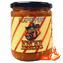 Load image into Gallery viewer, PexPeppers Spicy Habanero Salsa -- Hot 6/10