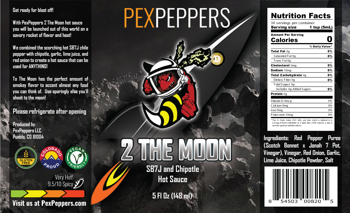 2 The Moon SB7J Hot Sauce – PexPeppers Hot Sauce