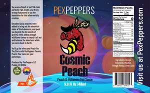 Cosmic Peach Habanero Hot Sauce