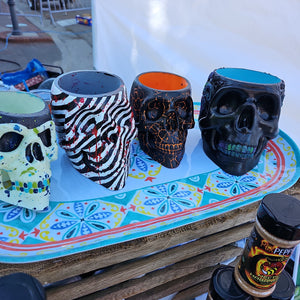 plastic skull planter 3D Printed Planter Skull – PexPeppers Hot Sauce