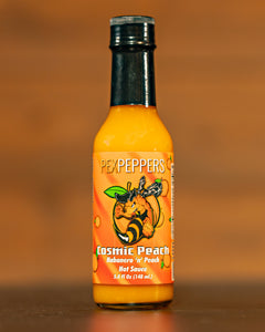 Cosmic Peach Habanero Hot Sauce
