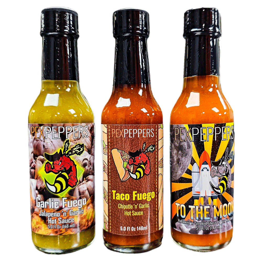 Ring Of Fuego Hot Sauce Bundle Pexpeppers Hot Sauce 