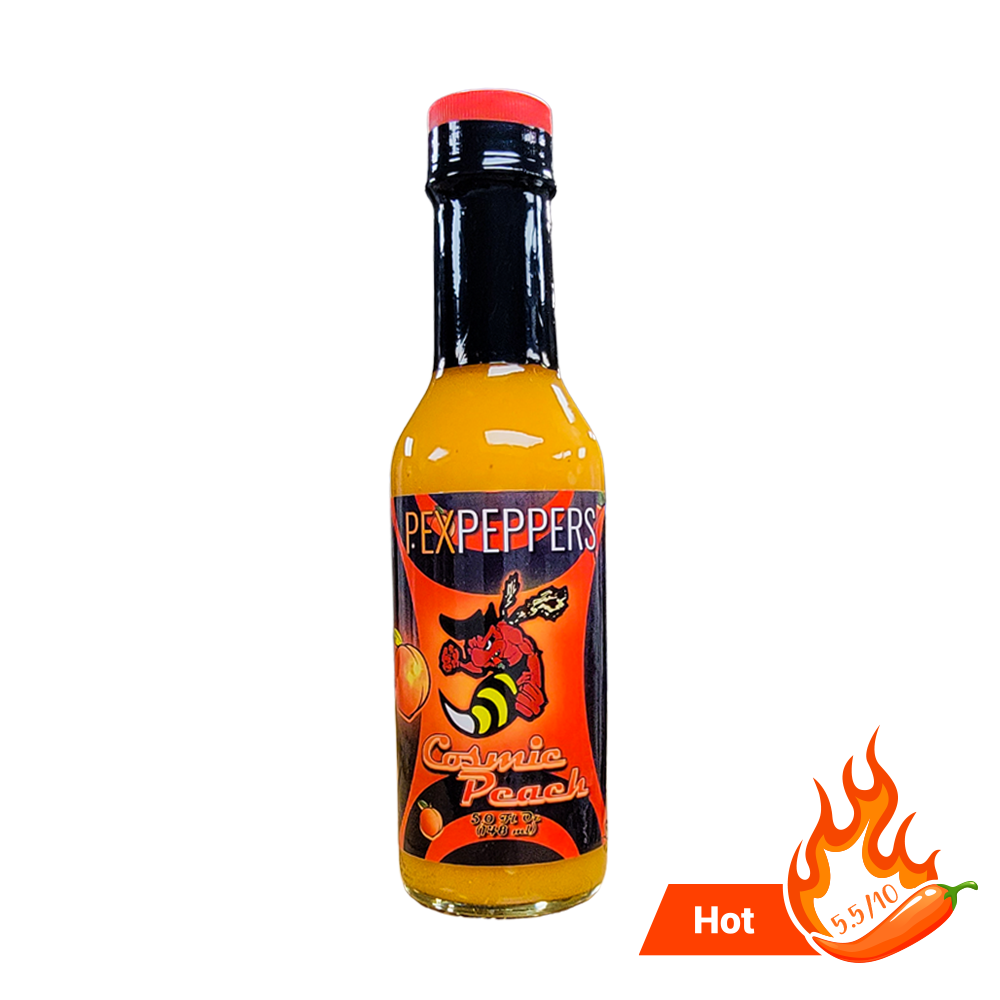 Cosmic Peach Habanero Hot Sauce – PexPeppers Hot Sauce